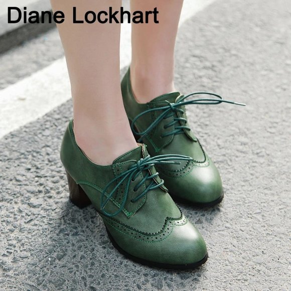 Autumn Women Oxford Lace Up Shoes Vintage main image 0